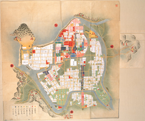 萩御城下絵図（慶応元年）高画質画像